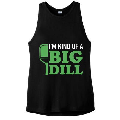 Pickleball I'm Kind of a Big Dill Ladies PosiCharge Tri-Blend Wicking Tank