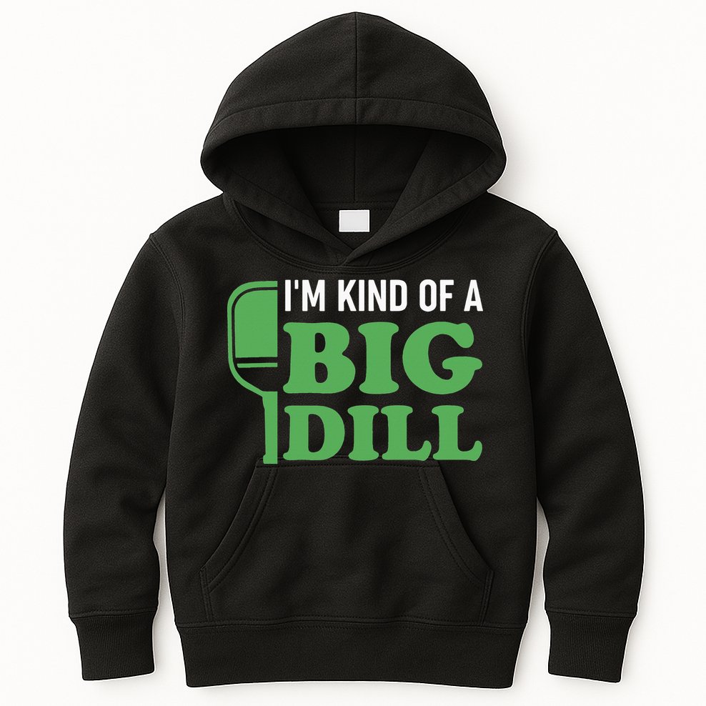 Pickleball I'm Kind of a Big Dill Kids Hoodie