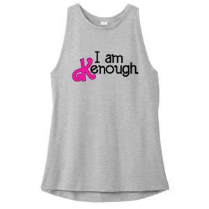 Pinky Im Ken I Am Ken Funny Enough For Men Women Kids Ladies PosiCharge Tri-Blend Wicking Tank