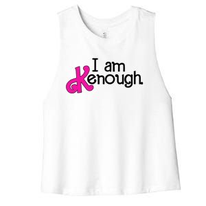 Pinky Im Ken I Am Ken Funny Enough For Men Women Kids Women's Racerback Cropped Tank