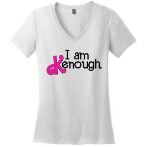 Pinky Im Ken I Am Ken Funny Enough For Men Women Kids Women's V-Neck T-Shirt