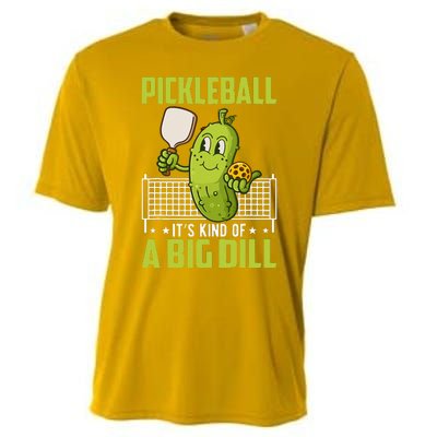 Pickle ItS Kind Of A Big Dill Funny Pickleball Paddleball Cooling Performance Crew T-Shirt