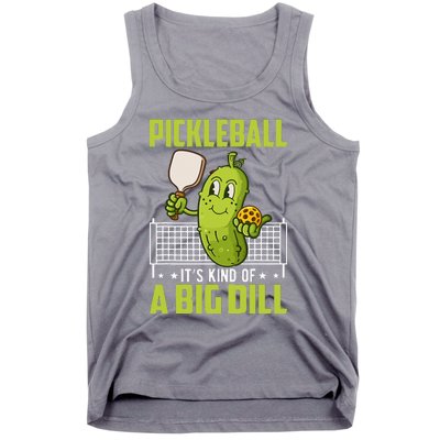 Pickle ItS Kind Of A Big Dill Funny Pickleball Paddleball Tank Top