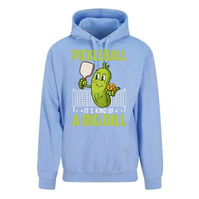 Pickle ItS Kind Of A Big Dill Funny Pickleball Paddleball Unisex Surf Hoodie