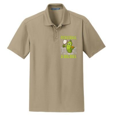 Pickle ItS Kind Of A Big Dill Funny Pickleball Paddleball Dry Zone Grid Polo