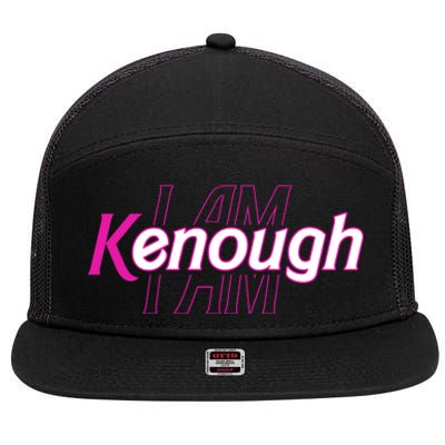 Pinky Im Ken I Am Kenough Funny Enough 7 Panel Mesh Trucker Snapback Hat