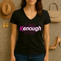 Pinky Im Ken I Am Kenough Funny Enough Women's V-Neck T-Shirt