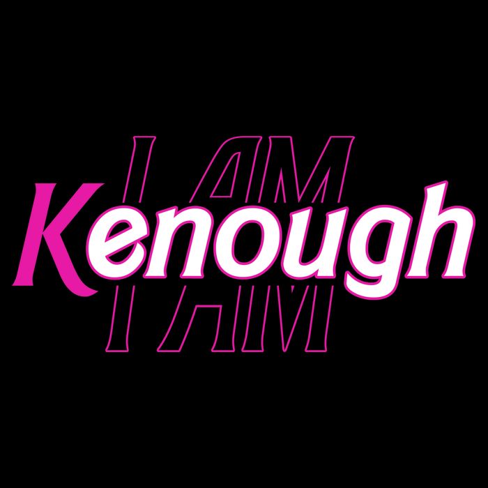 Pinky Im Ken I Am Kenough Funny Enough Women's V-Neck T-Shirt