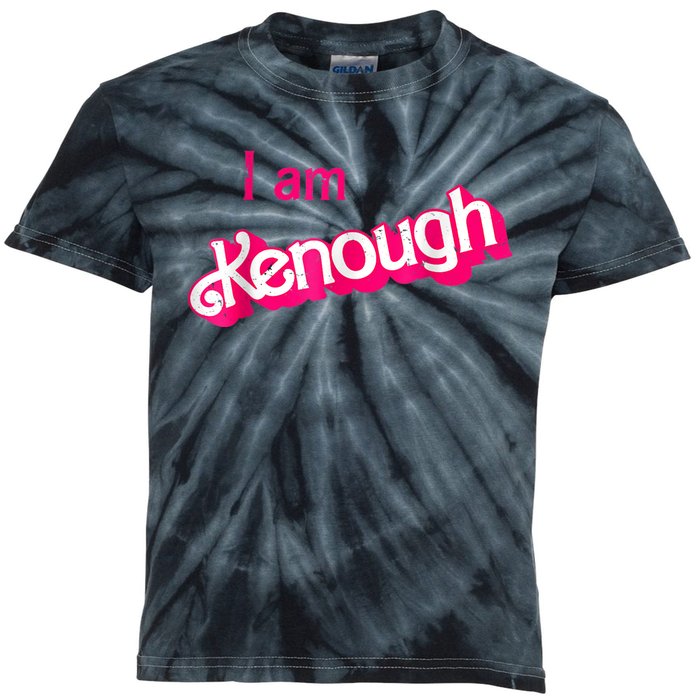 Pinky Im Ken I Am Ken Funny Enough Tee Kids Tie-Dye T-Shirt