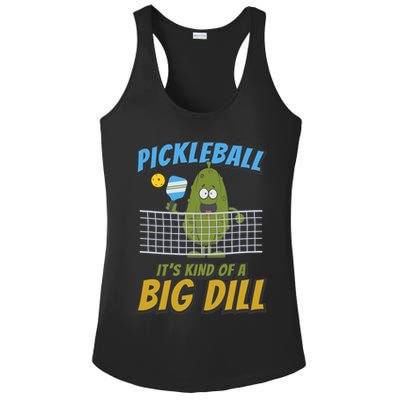 Pickleball ItS Kind Of A Big Dill Ladies PosiCharge Competitor Racerback Tank