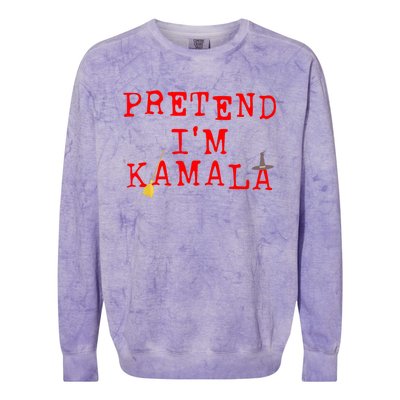 Pretend IM Kamala Colorblast Crewneck Sweatshirt