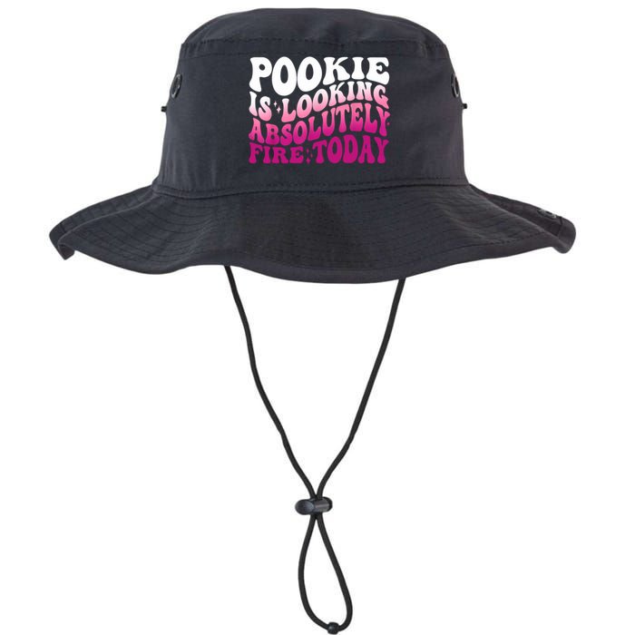 Pookie Is Looking Absolutely Fire Today Funny Groovy Pink Legacy Cool Fit Booney Bucket Hat