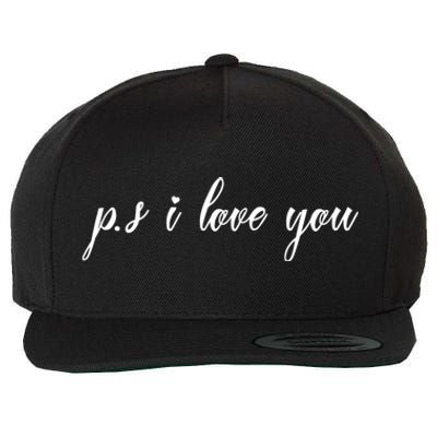 Ps I Love You Day Purple Wool Snapback Cap