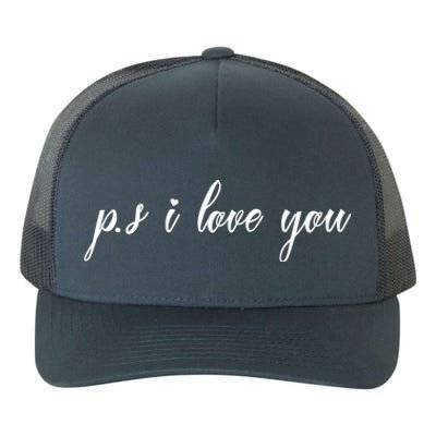 Ps I Love You Day Purple Yupoong Adult 5-Panel Trucker Hat