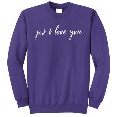 Ps I Love You Day Purple Sweatshirt