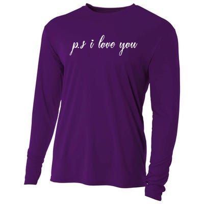 Ps I Love You Day Purple Cooling Performance Long Sleeve Crew