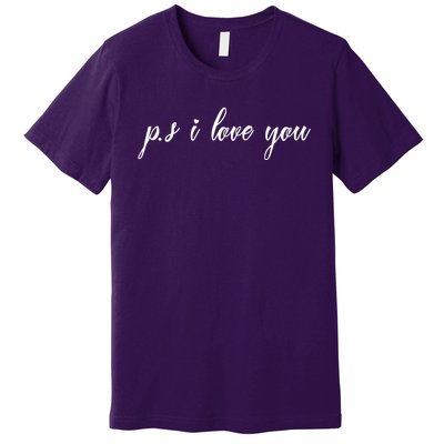 Ps I Love You Day Purple Premium T-Shirt