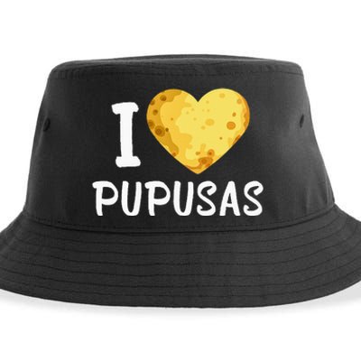 Pupusas I Love Pupusas Salvadorian Food Salvador Loroco Sustainable Bucket Hat