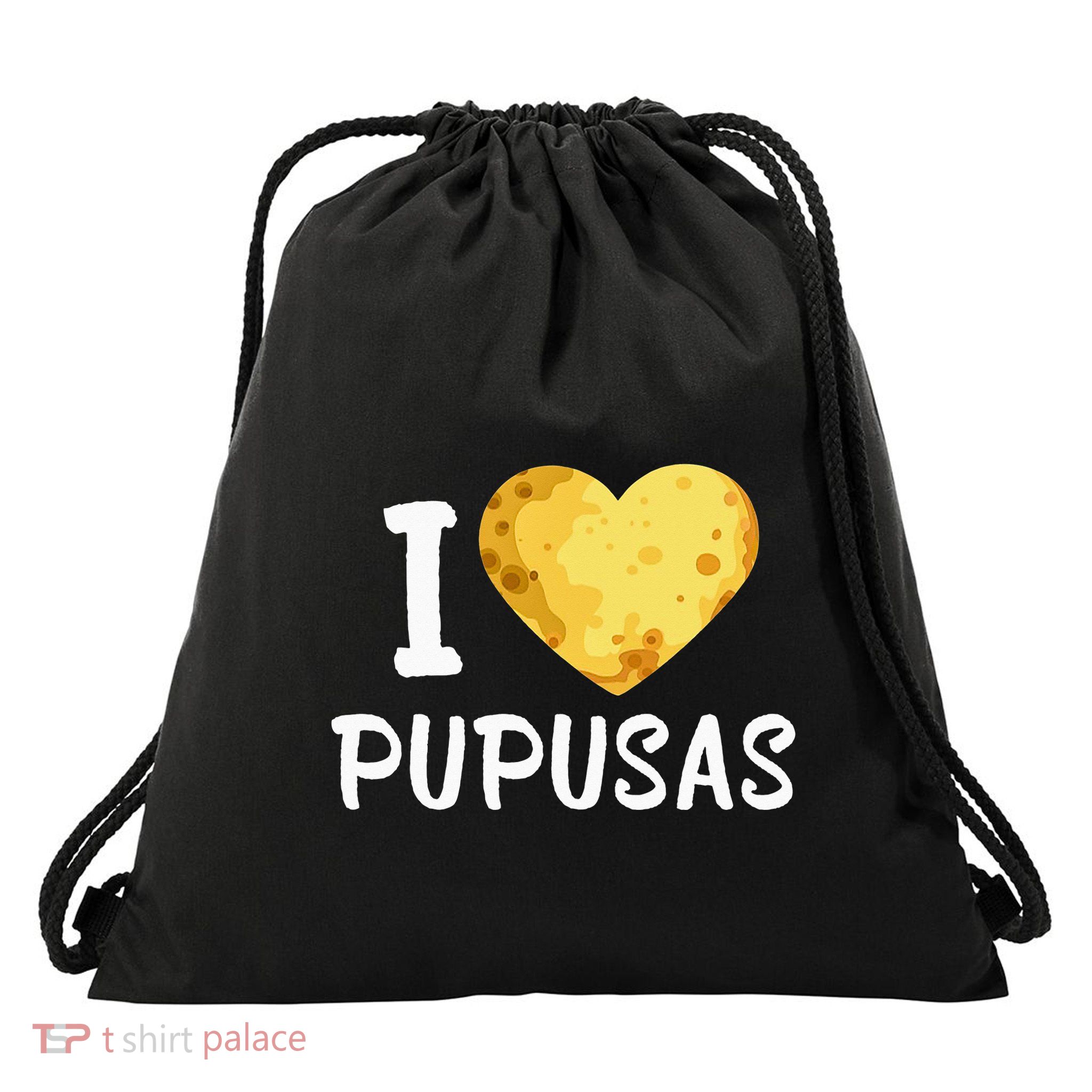 Pupusas I Love Pupusas Salvadorian Food Salvador Loroco Drawstring Bag