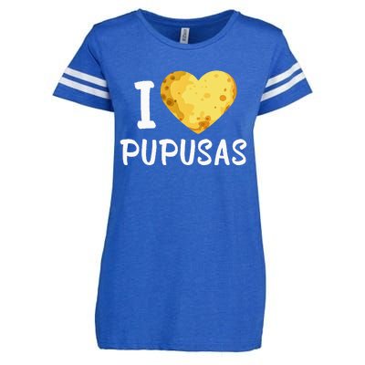 Pupusas I Love Pupusas Salvadorian Food Salvador Loroco Enza Ladies Jersey Football T-Shirt