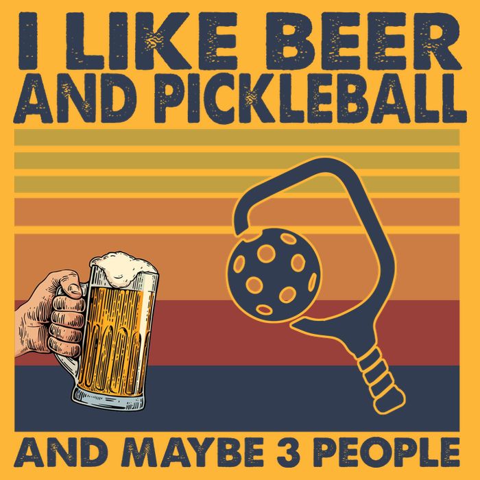Pickleball I Like Beer LQT Sustainable Knit Beanie