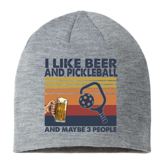 Pickleball I Like Beer LQT Sustainable Beanie