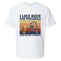 Pickleball I Like Beer LQT Sueded Cloud Jersey T-Shirt