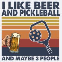 Pickleball I Like Beer LQT Sueded Cloud Jersey T-Shirt