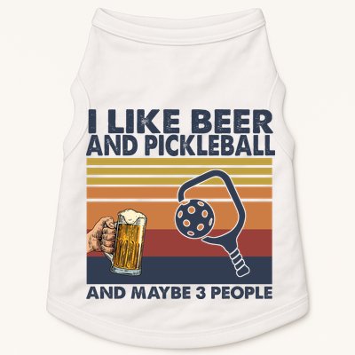 Pickleball I Like Beer LQT Doggie Tank