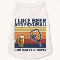 Pickleball I Like Beer LQT Doggie Tank