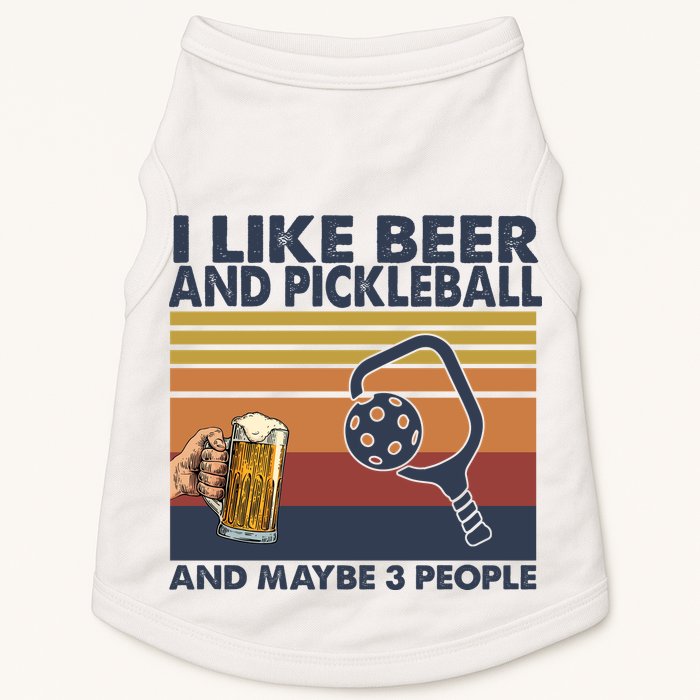Pickleball I Like Beer LQT Doggie Tank