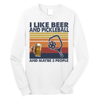 Pickleball I Like Beer LQT Long Sleeve Shirt