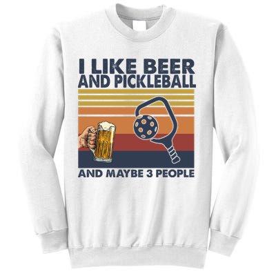 Pickleball I Like Beer LQT Sweatshirt