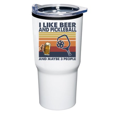 Pickleball I Like Beer LQT Tumbler