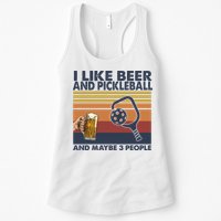 Pickleball I Like Beer LQT Womens Tank Top