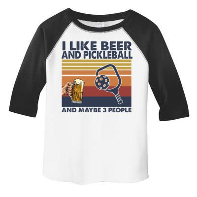 Pickleball I Like Beer LQT Toddler Fine Jersey T-Shirt