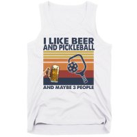 Pickleball I Like Beer LQT Tank Top