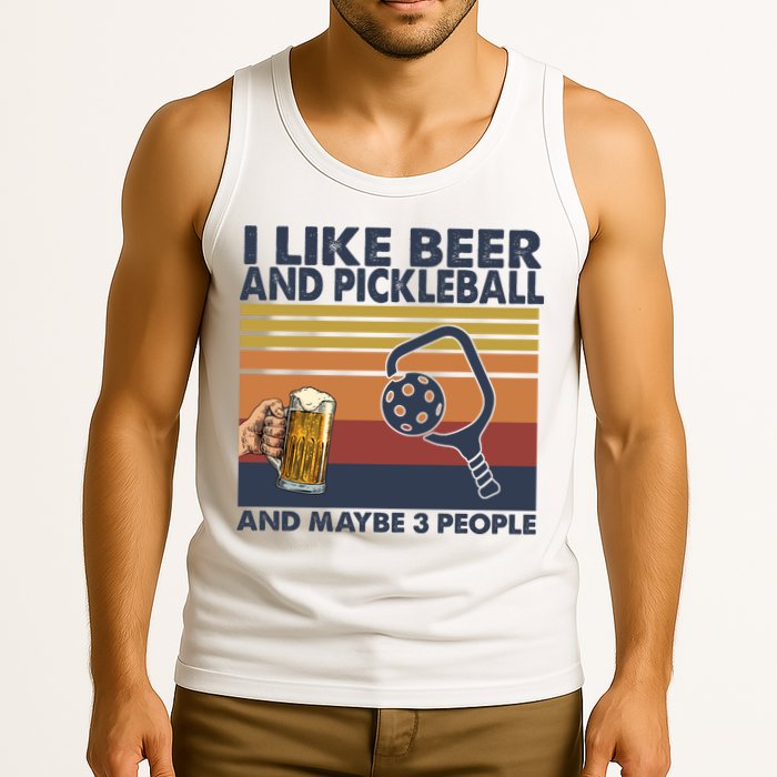 Pickleball I Like Beer LQT Tank Top