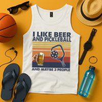 Pickleball I Like Beer LQT Tank Top