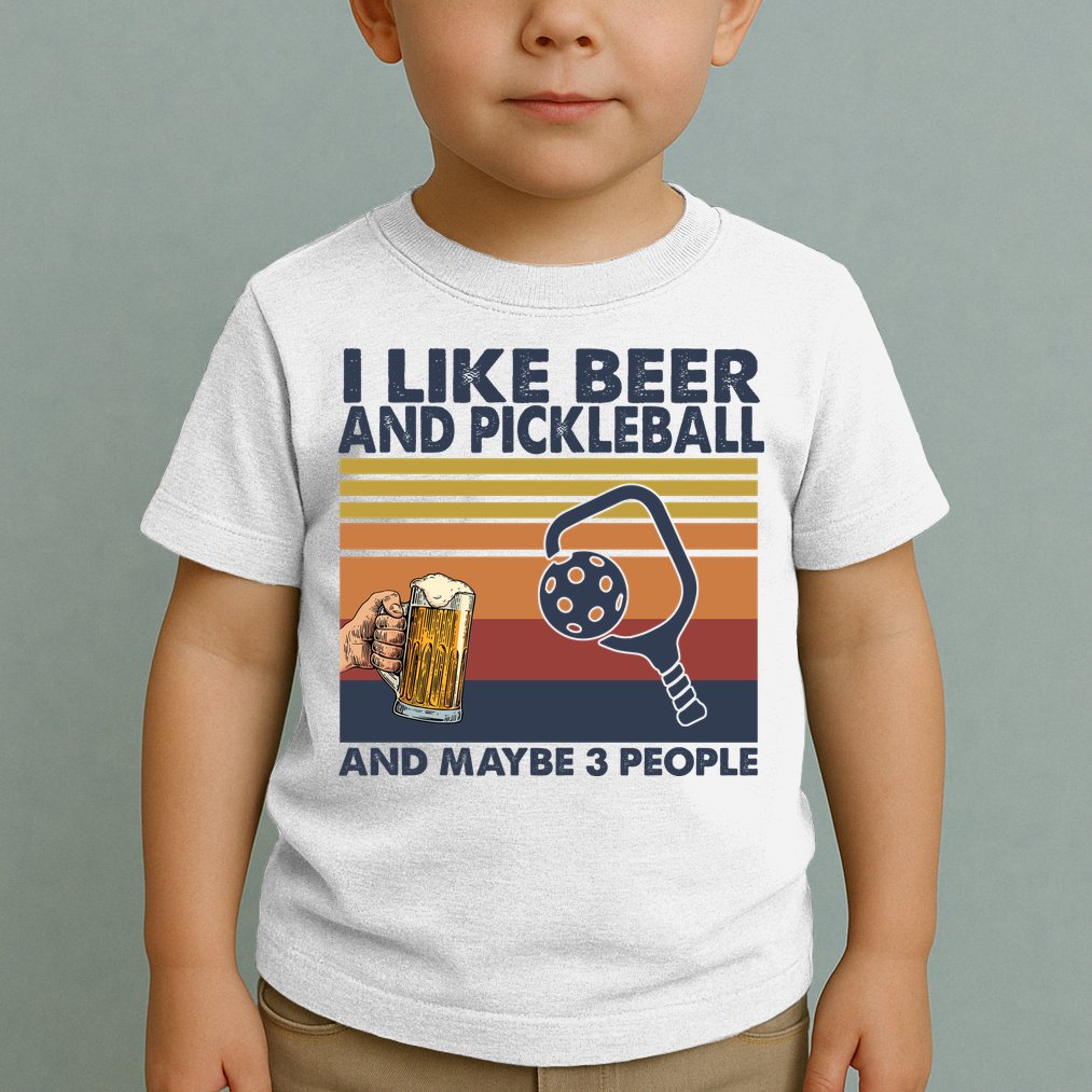 Pickleball I Like Beer LQT Toddler T-Shirt