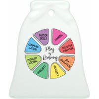 Play Is Learning Teacher Appreciation Ceramic Bell Ornament