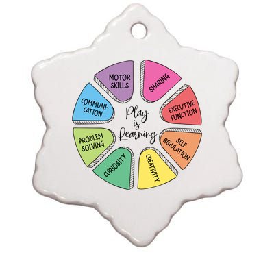 Play Is Learning Teacher Appreciation Ceramic Star Ornament