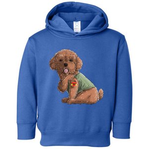 Poodle I Love Mom Tattoo Dog Great Gift Funny Mother's Day Gift Toddler Hoodie