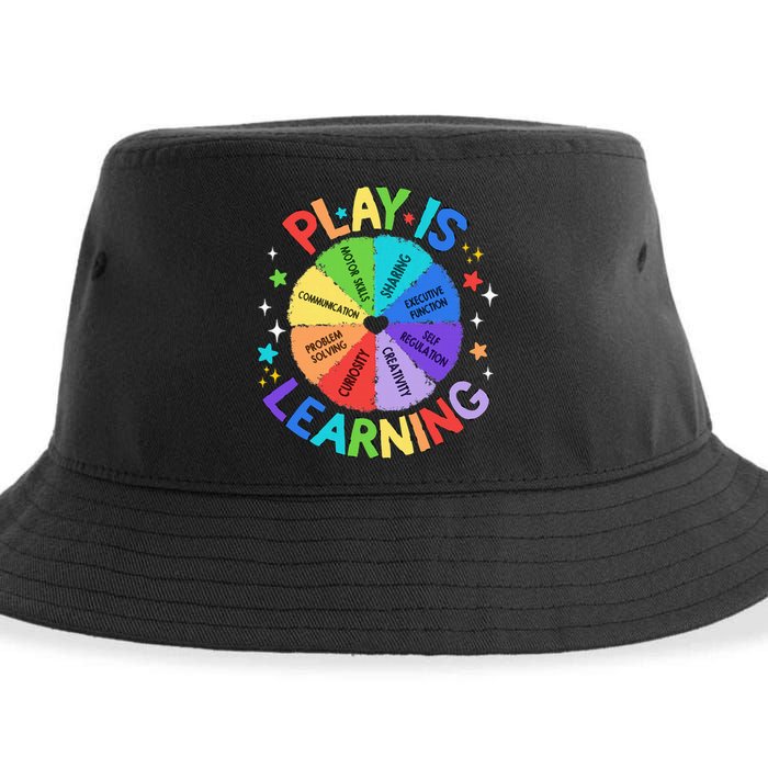 Play Is Learning Teachers Preschool Kindergartner Sustainable Bucket Hat