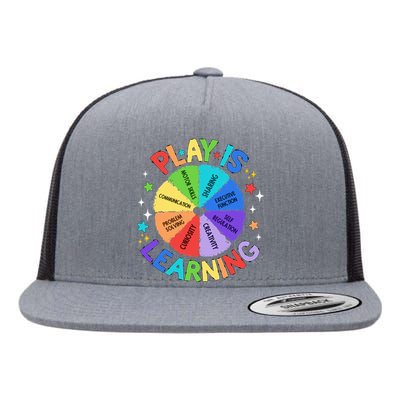 Play Is Learning Teachers Preschool Kindergartner Flat Bill Trucker Hat