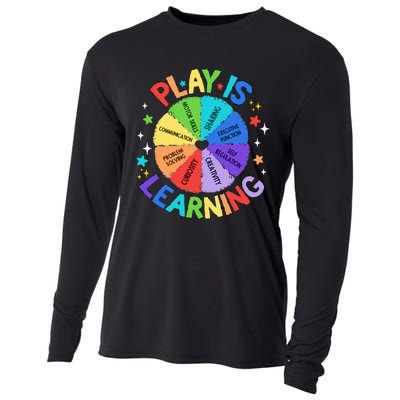 Play Is Learning Teachers Preschool Kindergartner Cooling Performance Long Sleeve Crew