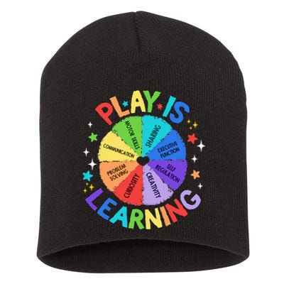 Play Is Learning Teachers Preschool Kindergartner Short Acrylic Beanie