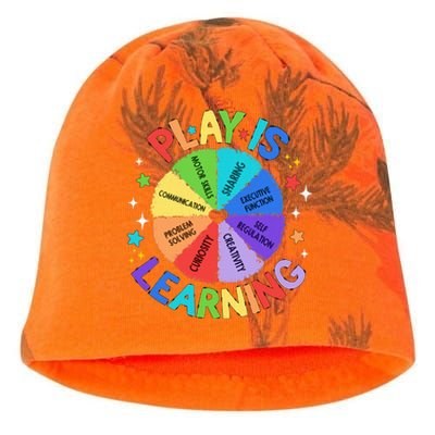 Play Is Learning Teachers Preschool Kindergartner Kati - Camo Knit Beanie