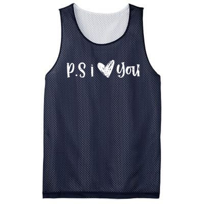 Ps I Love You Cute Gift Mesh Reversible Basketball Jersey Tank