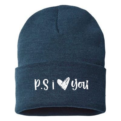 Ps I Love You Cute Gift Sustainable Knit Beanie